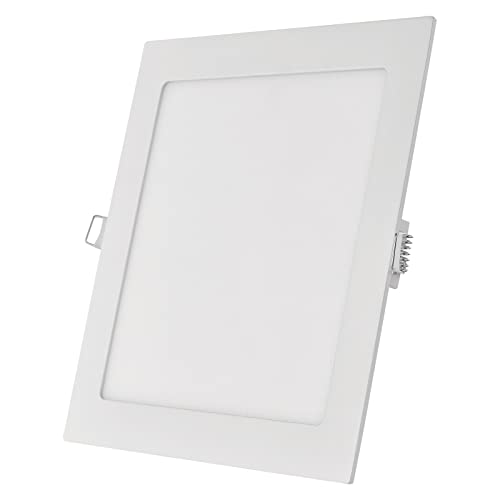 EMOS LED Panel 7 W, quadratische 480 lm Einbauleuchte, Deckenleuchte in Weiß, extra flach, 4000 K, inkl. LED-Treiber