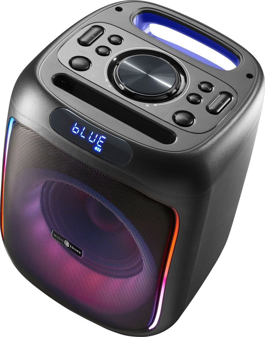 Cellularline Music & Sound Bluetooth Box Black, Bluetooth-Lautsprecher mit 40 W Leistung und RGB-Lichtern