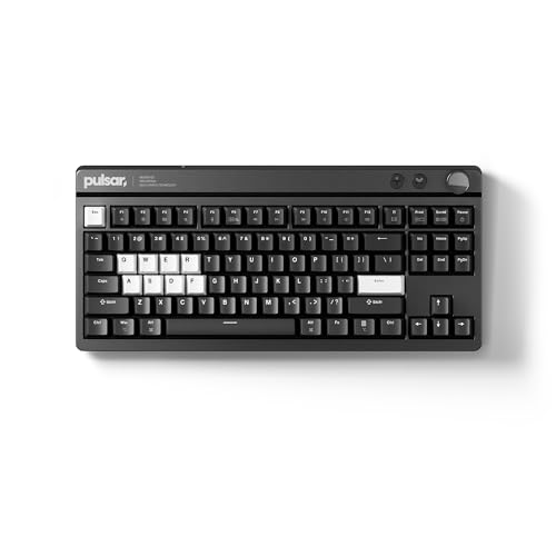 Pulsar Gaming Gears XBOARD QS Mechanische Gaming-Tastatur, QMK/VIA, Hot-Swap-fähige Kailh Box Ice Mint V2 Linearschalter, Aluminiumrahmen, RGB-LED-Hintergrundbeleuchtung, Dual-PC-Schnellschalter