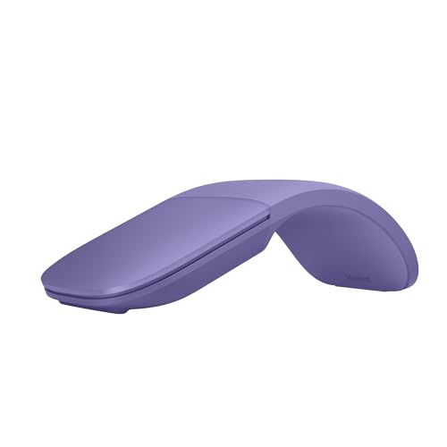 Microsoft Surface Arc Mouse, Ultraleichte Bluetooth-Maus mit präzisem Tracking, Violett