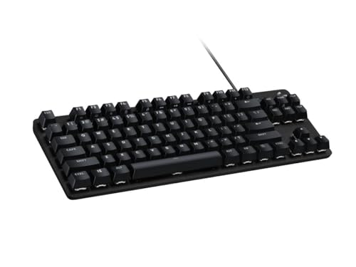 Logitech G413 TKL SE Mechanische Gaming-Tastatur - PBT-Tastenkappen, taktile mechanische Switches, Französisches AZERTY-Layout, Schwarz