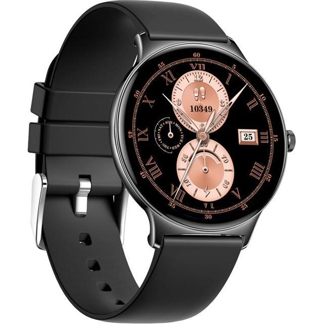 Colmi V89 Smartwatch, 43 mm, schwarze Smartwatch mit Fitness-Tracking und Benachrichtigungsfunktion