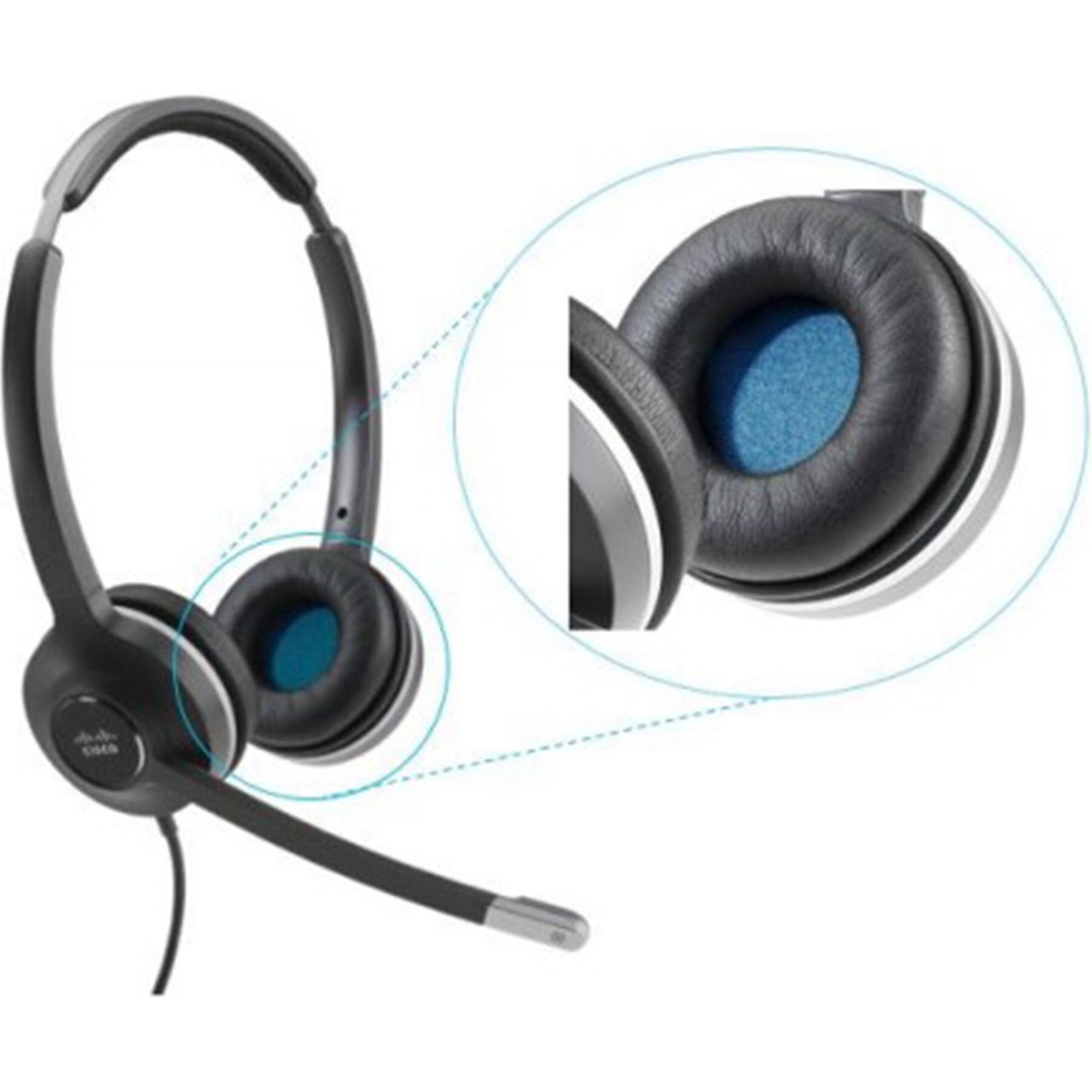 Cisco Ear Cushion Spare für 520 und 530 Series Headsets, Headset Zubehör für optimalen Komfort und Geräuschisolierung