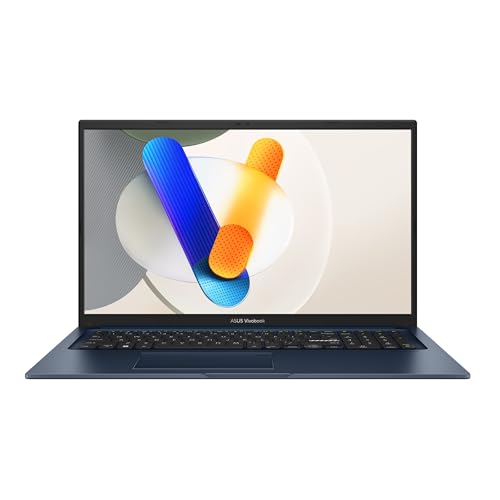 Asus Notebook 90NB13X2-M00DA0, 43.9 cm (17.3 Zoll) Full HD, Intel Core™ 5 120U, 16 GB RAM, 1 TB SSD, QWERTZ Blau, Windows 11 Home