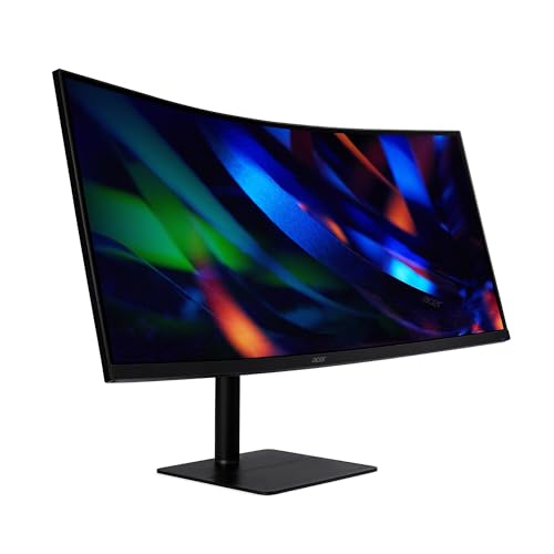 Acer CZ342CURHb, 34" UW-QHD Monitor mit 100 Hz, 3440x1440, schwarz, VA-Panel, 1 ms Reaktionszeit, HDR 10, Adaptive-Sync