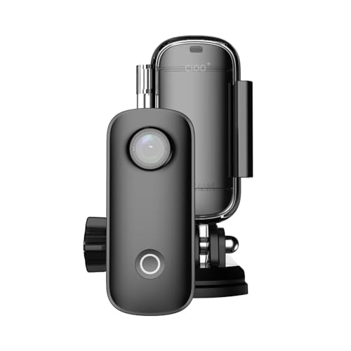 Sjcam C100 Black, Action Cam mit 2K Videoauflösung, 15 MP Fotos, WLAN und wasserdichtem Gehäuse, Schwarz