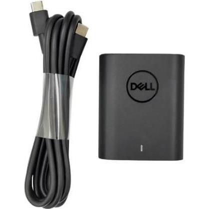 Dell AC Adapter 60W, externes USB-C Netzteil für Notebooks mit LED-Statusanzeige, Schwarz