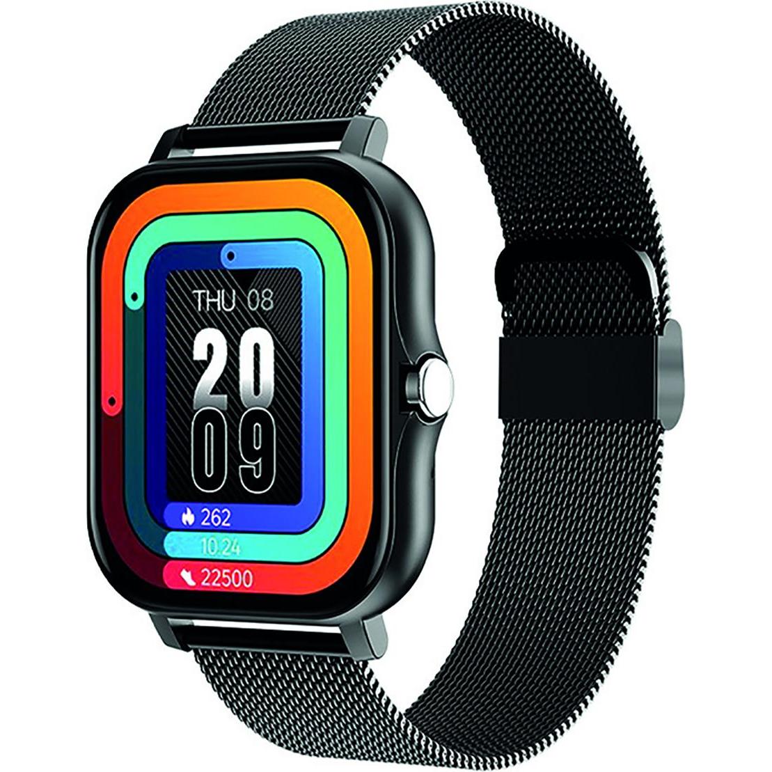Avizar AVJ-FE650, Smartwatch (40 mm) mit 1,69"-Touchscreen, Milanaise-Armband und Herzsensor, kompatibel mit iOS und Android