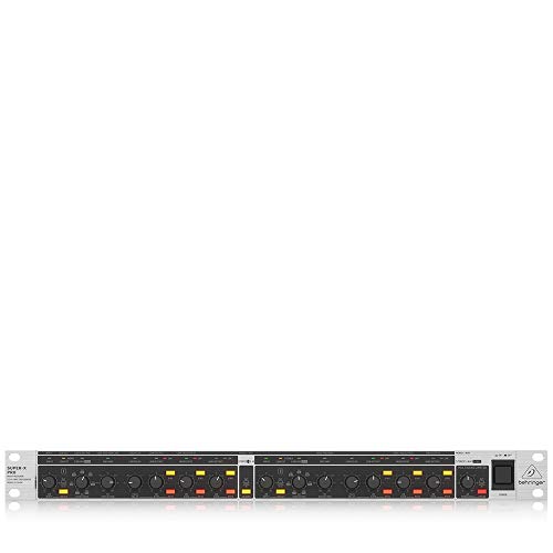 Behringer CX3400 V2, Professionelle Stereo 2-Wege-/3-Wege-/Mono 4-Wege Frequenzweiche mit Linkwitz-Riley-Filter und Limiter