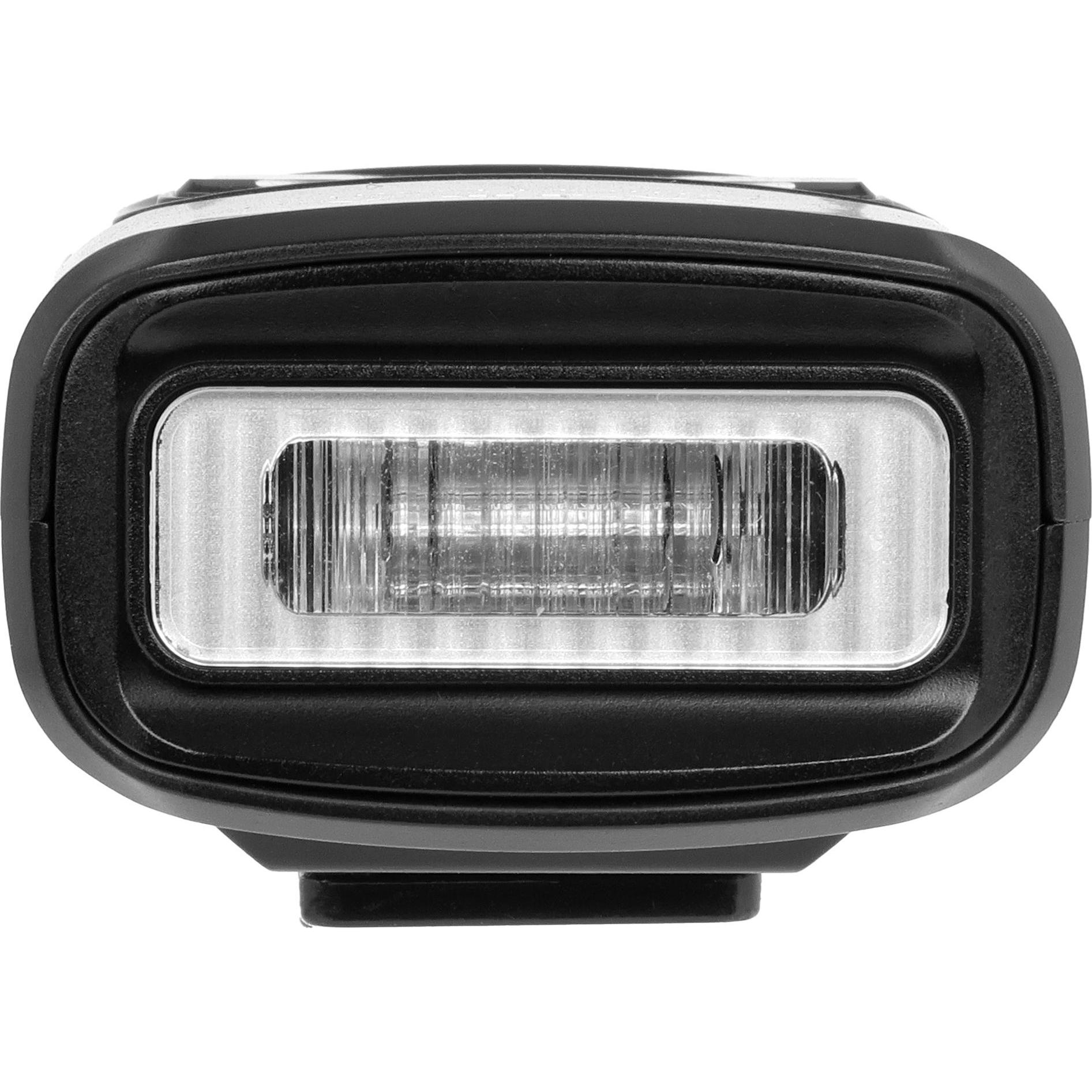 Yashica QuickFlash Mini, Aufsteckblitz mit 4W Leistung, USB-C Ladefunktion, 600 Blitze pro Ladung, Schwarz