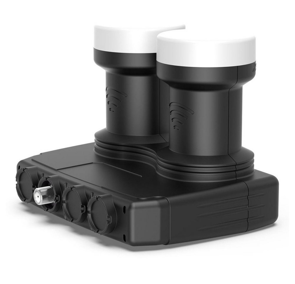 DUR-line MB6-UK UHD 8K Monoblock-LNB, für 24 Teilnehmer, Schwarz