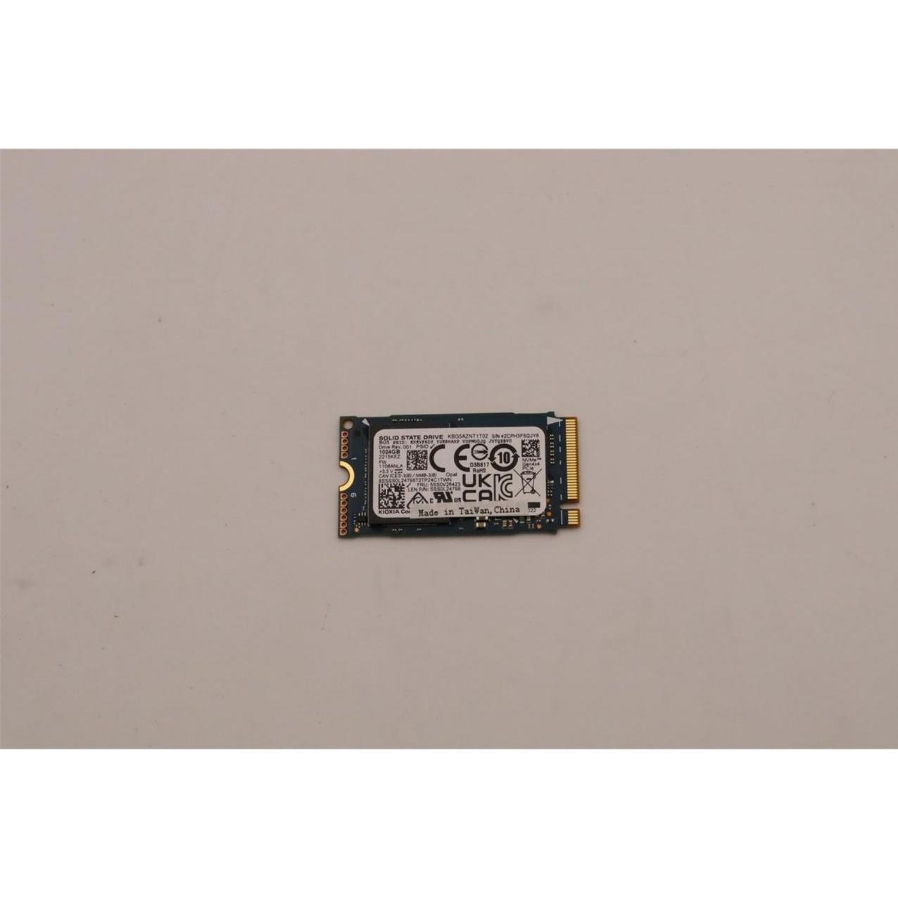 Lenovo SSD ASM (1000 GB, M.2 2242), NVMe PCIe 4.0, TLC-NAND, ohne Heatsink