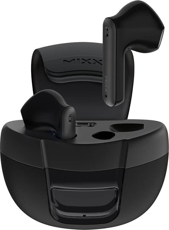 MIXX StreamBuds Solo 2, True Wireless In-Ear Kopfhörer mit Touch-Sensorsteuerung, Schwarz, 18 Stunden Akkulaufzeit