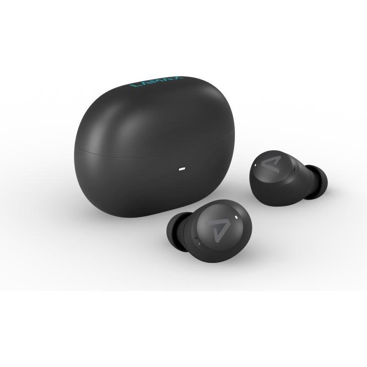 KAM Lamax Buds1 ANC, Kabellose Kopfhörer mit aktivem Noise Cancelling, Bluetooth 5.3, USB-C, schwarz