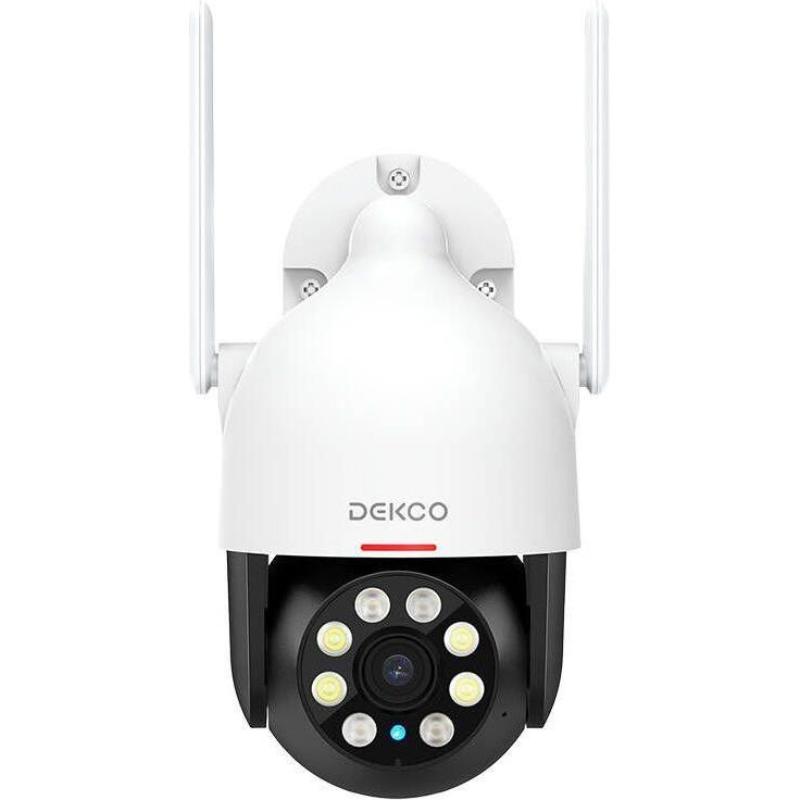 Dekco DC5L, Wi-Fi Outdoor Kamera mit 2K QHD, 166° Blickwinkel, Farb-Nachtsicht und Bewegungserkennung
