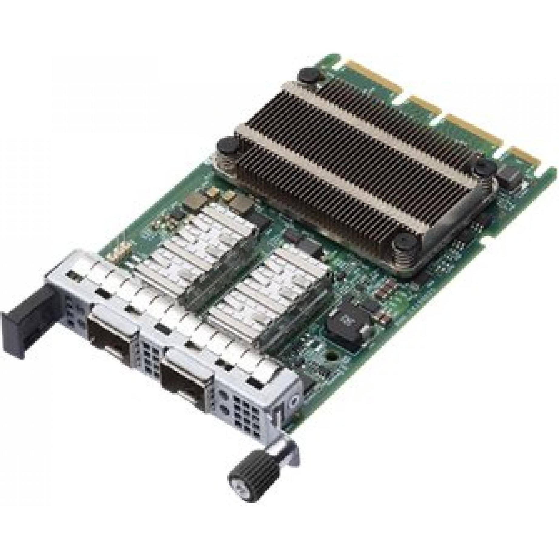 Broadcom NetXtreme N225p OCP 3.0, 2x25G Netzwerkkarte mit Hardware-Beschleunigung, PCIe 3.0 x8, Grün
