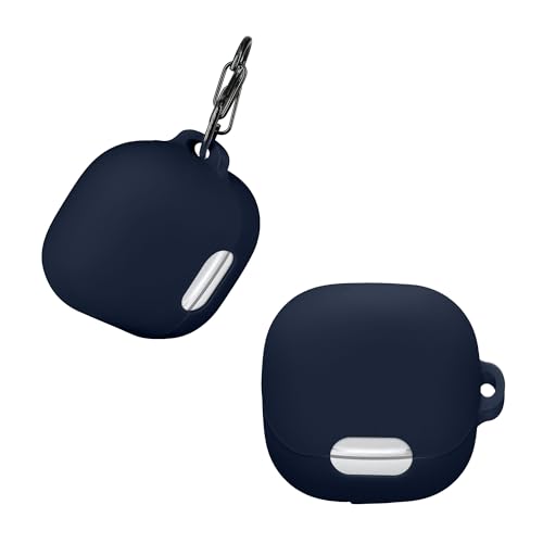 kwmobile Silikonhülle für Anker Soundcore Liberty 4 NC - Dunkelblaues Kopfhörer Case mit praktischem Anhänger