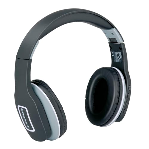 Grundig Bluetooth Over Ear Kopfhörer, kabellos mit Mikrofon, 5 Stunden Spielzeit, inkl. 3,5mm Audiokabel und USB-C Ladekabel