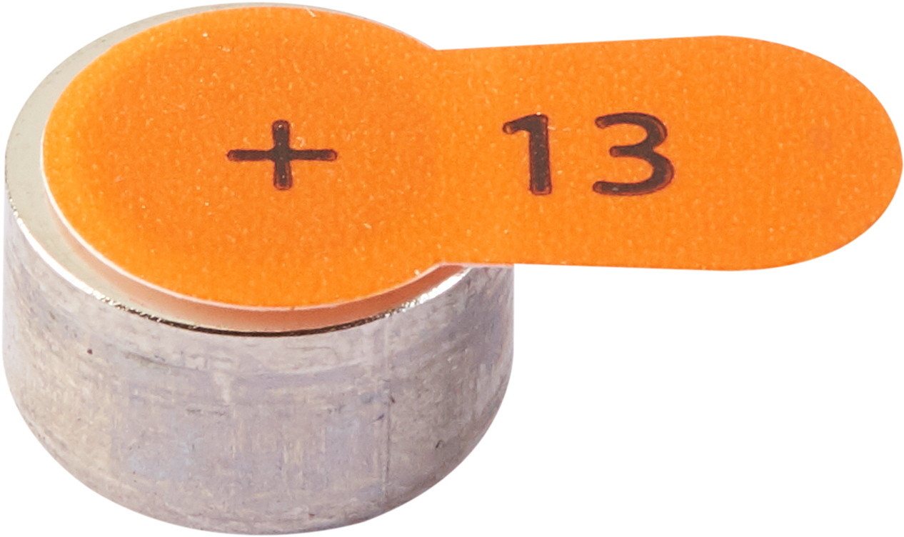 Intenso 80 Ultra Hearing Aid Typ 13 Zink-Luft Batterien, 8er Blister für Hörgeräte mit bis zu 78 Stunden Kapazität