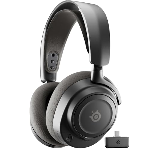 SteelSeries Arctis Nova 7P Wireless Gen 2, Gaming-Headset mit Echtzeit-App-Steuerung, über 50 Std. Akkulaufzeit, 2,4 GHz/Bluetooth, PC, PS5, PS4, Switch 1/2, Mobilgeräte