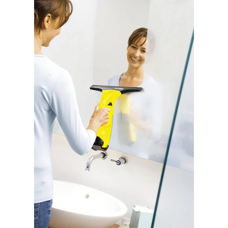 Kärcher WV Classic Fenstersauger, 20 min Akkubetrieb, Sprühflasche mir Mikrofaserbezug, 20 ml Fensterreiniger-Konzentrat , 1.633-169.0  – Bild 3