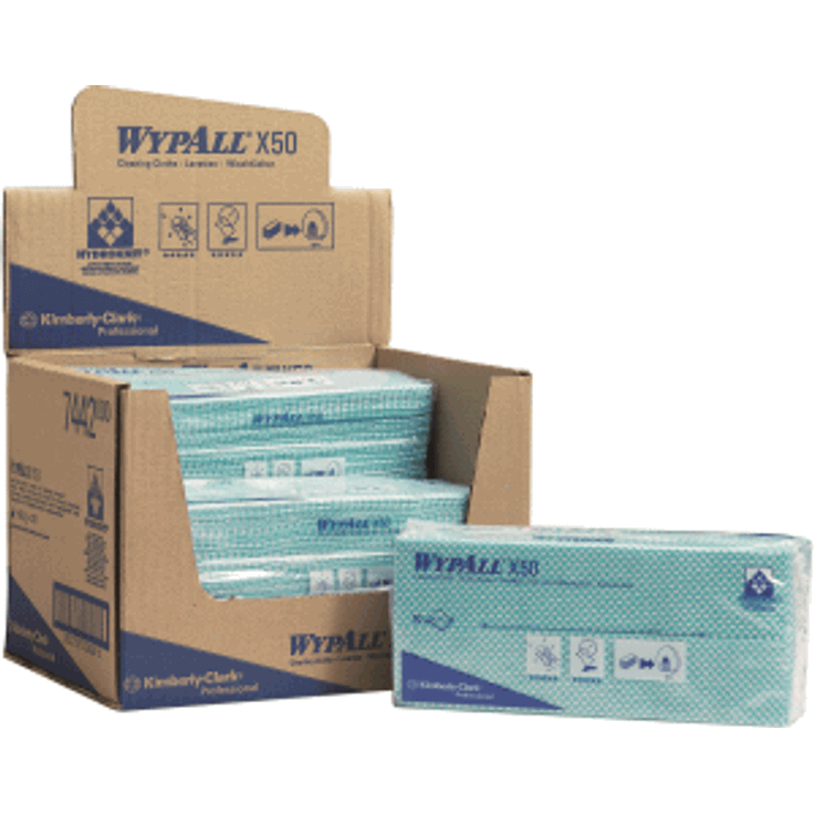 Wypall Wischtücher Wypall X50 1-lagig 41,6x24,5cm Interfold grün
