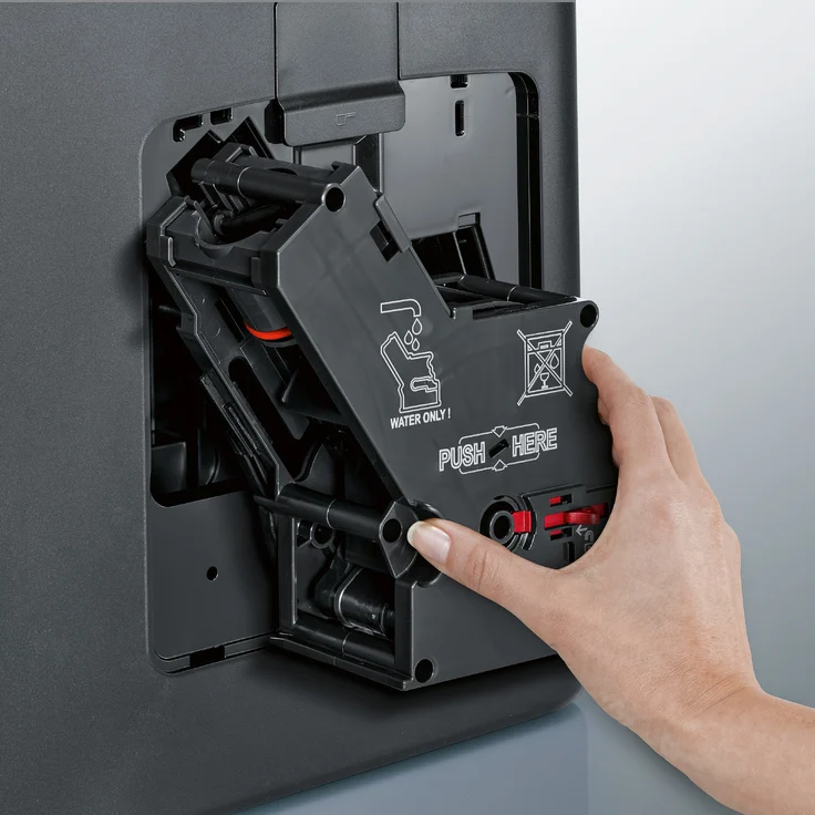 Siemens EQ.6 plus s700 Kaffeevollautomat TE657503DE, automatische Reinigung, Direktwahl, zwei Tassen gleichzeitig, 1.500 Watt, Edelstahl, mit Milchsystem – Bild 5