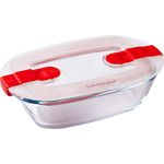 Pyrex Cook&Heat Dose, Glas, Transparent, 17 x 10 x 6 cm - 0,4 Liter