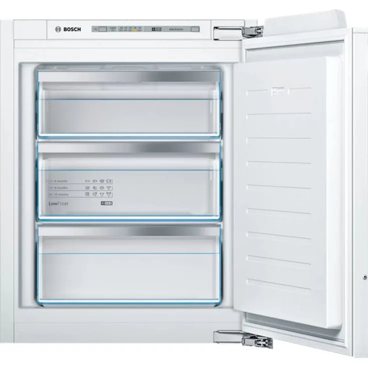 Bosch GIV11AFE0 Gefrierschrank, Einbau, weiß, LowFrost, Supergefrieren, Breite 55.8 cm, Energieklasse E