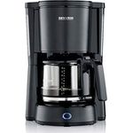 SEVERIN KA 9554 Kaffeeautomat Type, 1000, Edelstahl, 1.25 liters, schwarz-matt