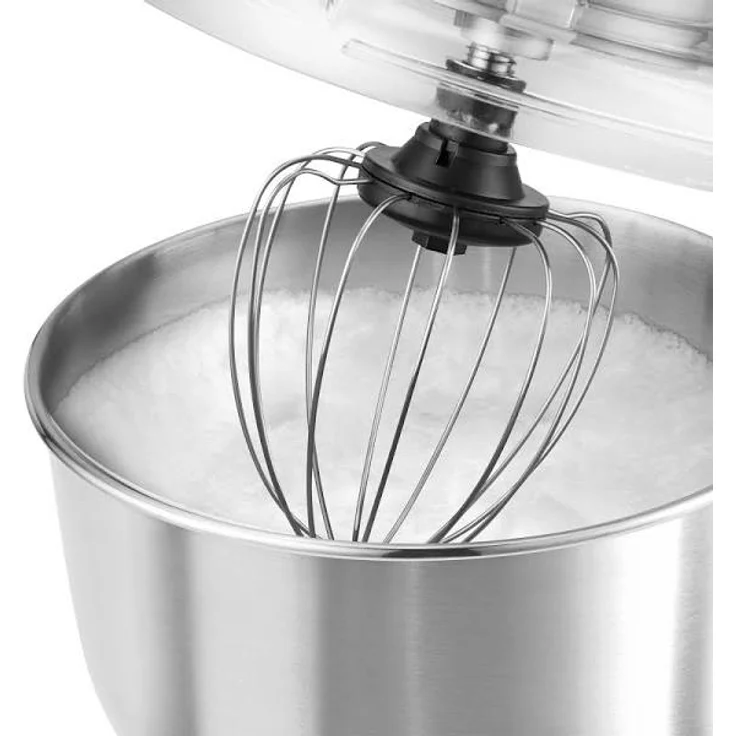 ProfiCook PC-KM 1189 3in1 Knetmaschine, Mixer und Fleischwolf in Einem, massives Alu-Druckguss-Gehäuse mit leistungsstarken 1500 Watt, 8 Geschwindigkeitsstufen, Profi-Metallgetriebe, Silber – Bild 2
