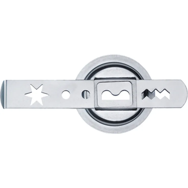 Westmark Spritzgebäckvorsatz, 2-tlg., Zubehör für Westmark Fleischwolf 97502260-Gr. 5, Stahl, Silber, 14702270