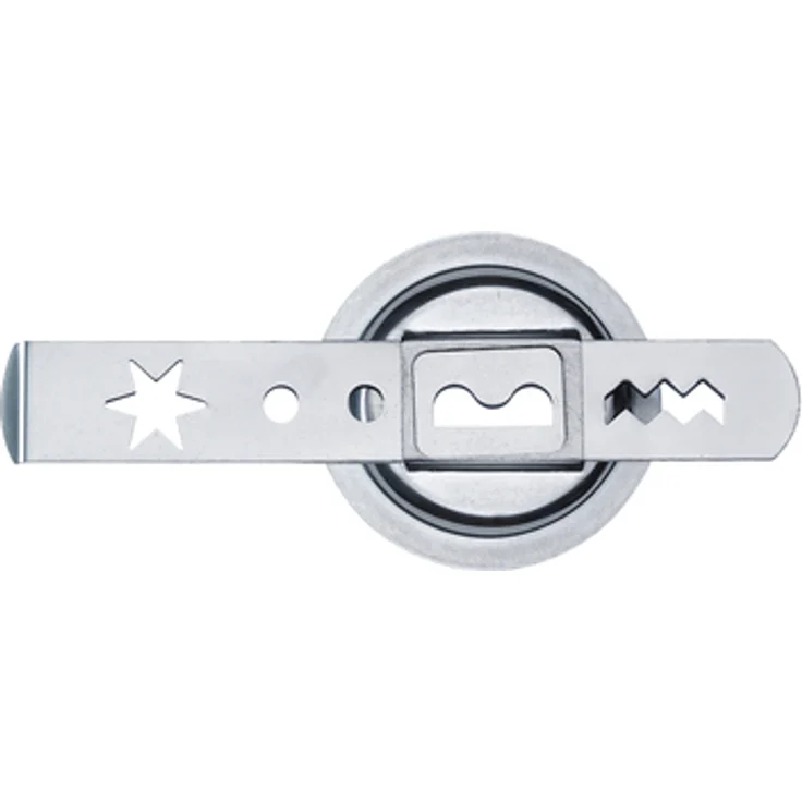 Westmark Spritzgebäckvorsatz, 2-tlg., Zubehör für Westmark Fleischwolf 97502260-Gr. 5, Stahl, Silber, 14702270