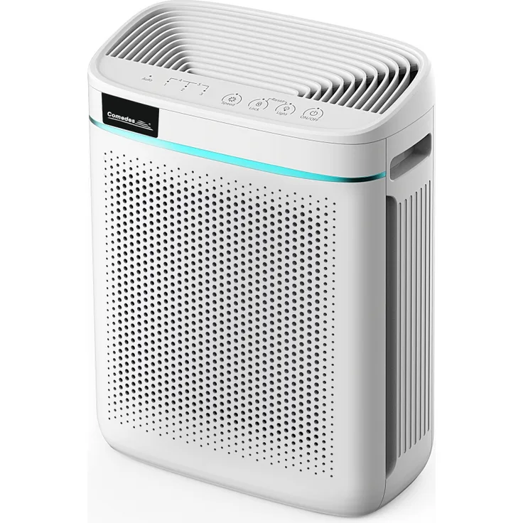 Comedes Lavaero 150 eco Luftreiniger, HEPA-Filter, bis 40m², Nanosilbervorfilter, ideal für Allergiker & Raucher