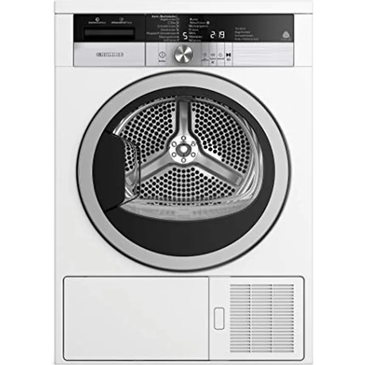 Grundig GTA 38263 G, Wärmepumpentrockner, A+++, Fassungsvermögen 8 kg, Standgerät, Breite 59,7 cm, Display, Wäschetrockner mit Automatik