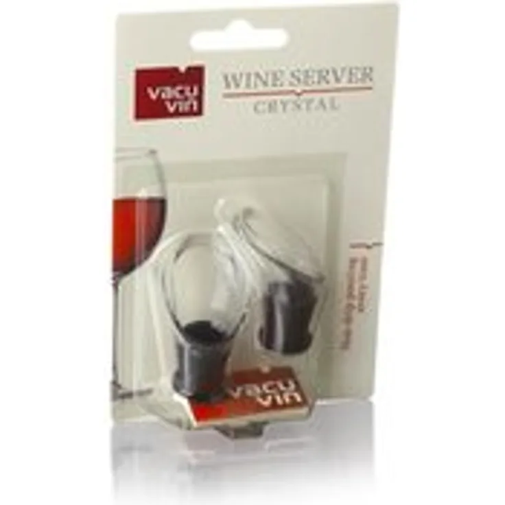 Vacu Vin 18540612 Lot de 2 Stop Gouttes Noir