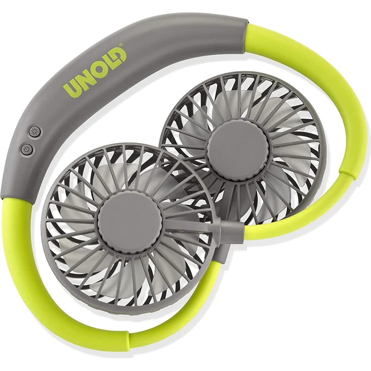 Unold 86696 NACKENVENTILATOR Breezy Green mit bequemen Nackenbügel, 3-stufige Geschwindigkeitsregelung, LED-Kontrollleuchte und zuschaltbarer LED-Beleuchtung – Bild 2