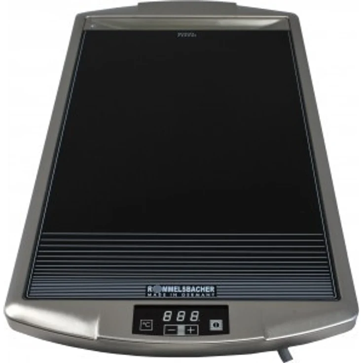 ROMMELSBACHER Ceran Grill CG 2308-TC - Made in Germany, Ceran Grillfläche, Temperatur von 80 - 280 °C einstellbar, LED-Display, Touch Control, Fettablaufrinne, Edelstahlgehäuse – Bild 2