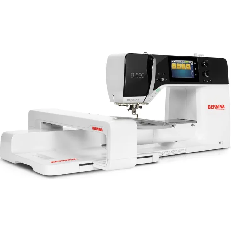 Bernina 590 Näh- und Stickmaschine inkl. Stickmodul Stickmaschine, weiß