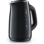 Arendo Edelstahl Wasserkocher GALLANT, 2200W, 1,5L, mit Temperatureinstellung, LED Display, schwarz