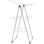 Brabantia 476648 Turm-Trockengestell Ivory Tower grau metallic, 23m