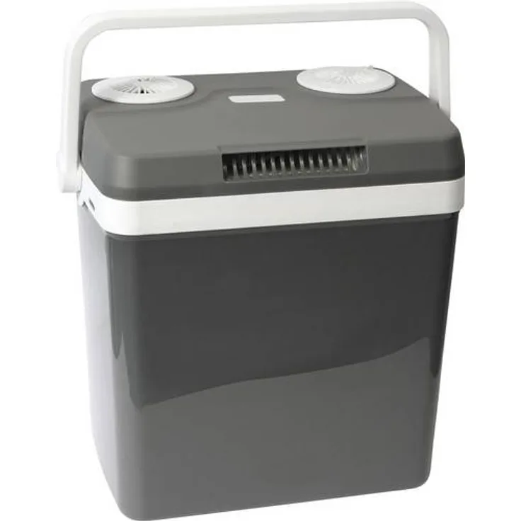 DINO KRAFTPAKET AC-DC Kühlbox thermoelektrisch, 12 V, 230V, 25L, Energieffizienzklasse E, grau