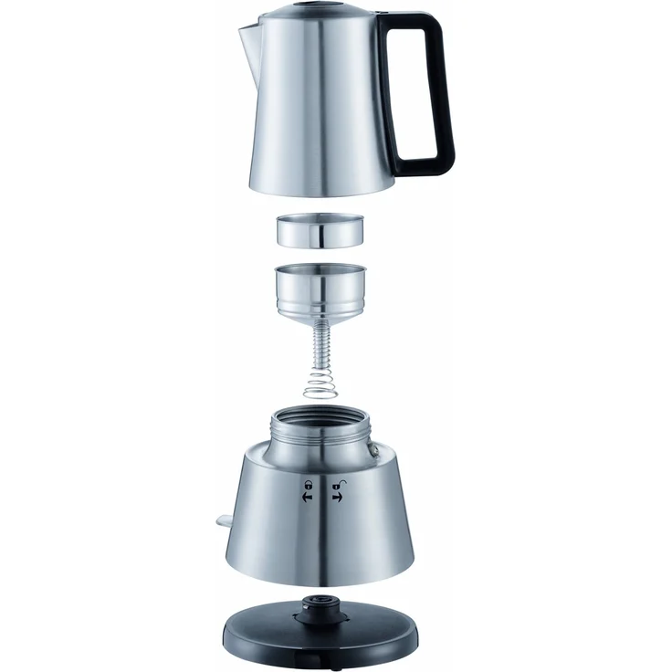 Cloer 5928 Espresso-Kocher - 365 W - für 3-6 Tassen Espresso - Edelstahlgehäuse  – Bild 2