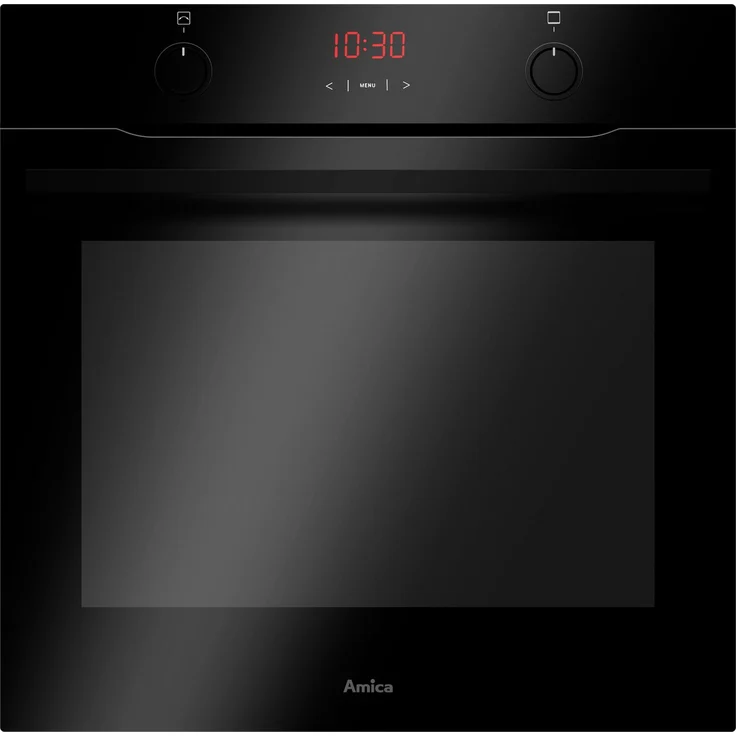 Einbaubackofen 60cm Heißluft Umluft Grill Timer Schwarz Amica EBX 943 600 S – Bild 4
