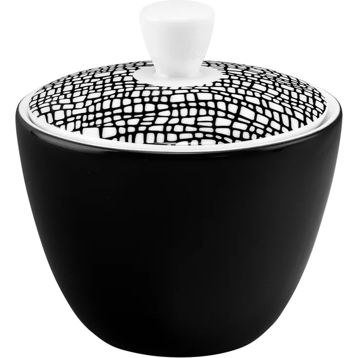 Seltmann Zuckerdose 0,26 ltr. LIFE FASHION GLAMOROUS BLACK 25677