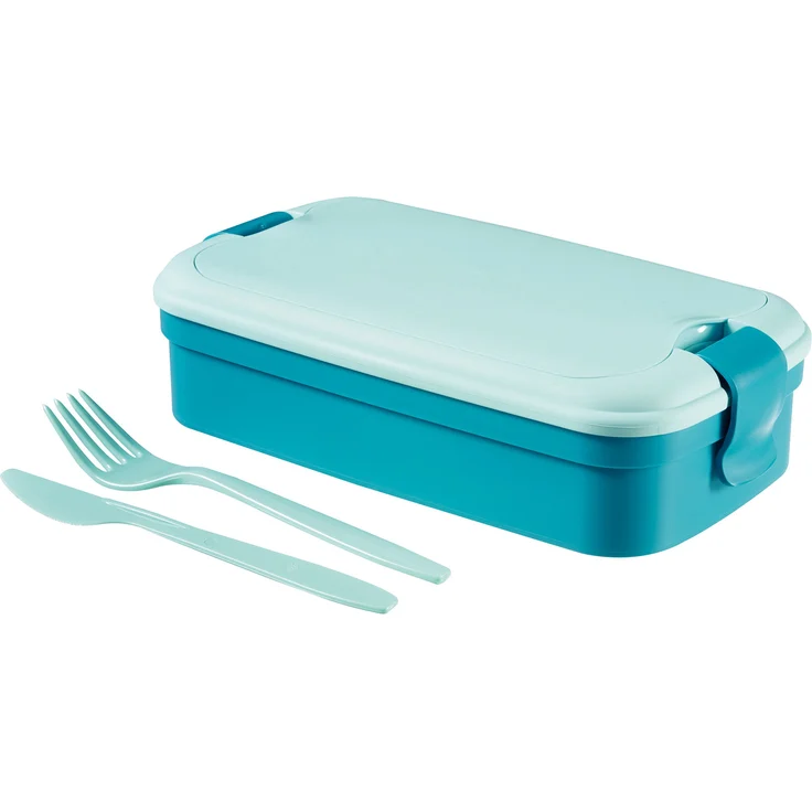 Curver 6302082 Lunch & Go Futternapf, Kunststoff, 23 x 12 x 7 cm, Blau