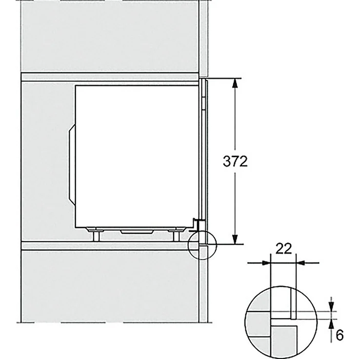 Miele M 2230 SC Mikrowelle, Einbaugerät, 17 Liter Garraum, 800 Watt, Schwarz – Bild 3