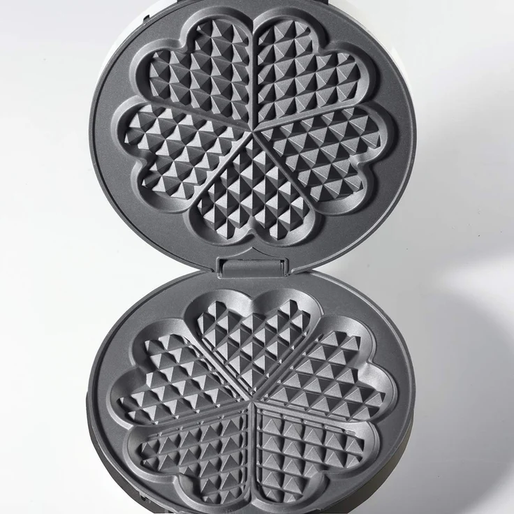 Cloer 1620 Waffelautomat für klassische Herzchen-Waffeln - 930 W - Waffelgröße 15,5 cm - stufenlos wählbarer Bräunungsgrad - schwarz – Bild 2