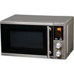 TZS FIRST AUSTRIA Mikrowelle FA-5002-3 mit Grill, Standgerät, 20 Liter Garraum, 700 Watt, Edelstahl, silber