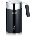 Graef MS702EU elektrischer Milchaufschäumer, schwarz-edelstahl